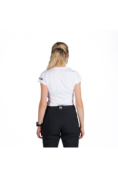 NORTHFINDER Tricou de damă pentru exterior, din bumbac, MANDI, alb