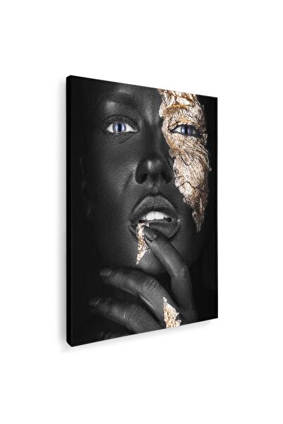 Tablou Canvas Machiaj auriu tablou portret, cod 2570