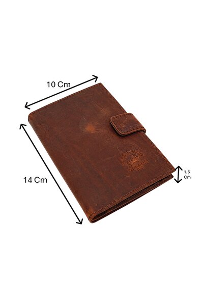 Westpolo Hakiki Eskitme Deri Patlı ve Bol Kart Bölmeli Unisex Portföy Cüzdan ...