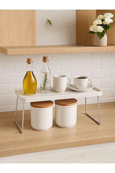 Nesto Home Organizator pliabil pentru blat și raft în dulap - Organizator multifuncțional