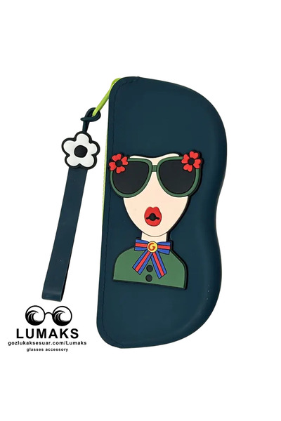 glasses accessory Lumaks Silicone Glasses Case Cartoon Silicone Glasses Container