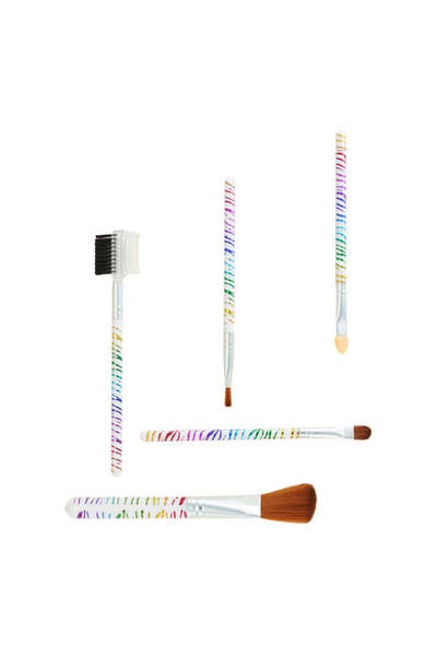 Oranjollie Set of 5 make-up brushes W506 Rainbow - multicolor, Not dangerous