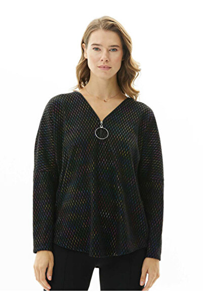 Selen Çizgili Bluz 24KSL8990