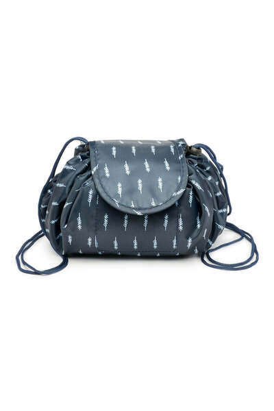 Oranjollie Cosmetic bag with drawstring W718 Black/Grey - multicolor, Not dan...