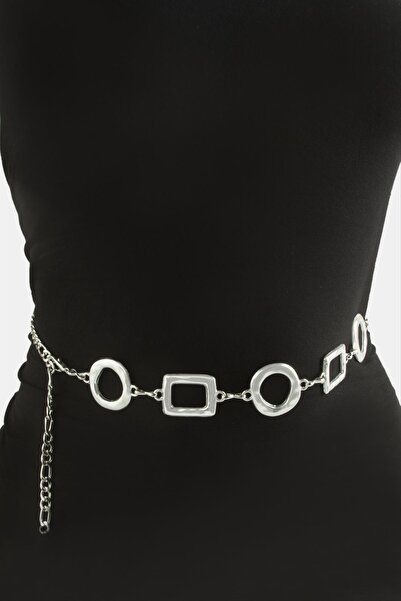 nolva Square Ring Metal Chain Belt