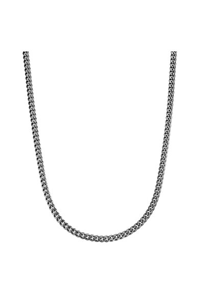 True Rebels Edelstahlhalskette Kette Edelstahl gunmetal