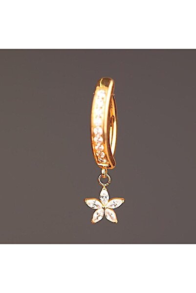 Rupen Kraft %100 G23 Titanyum Yıldız Çiçek Sallantılı Klips Göbek Piercing Ul...