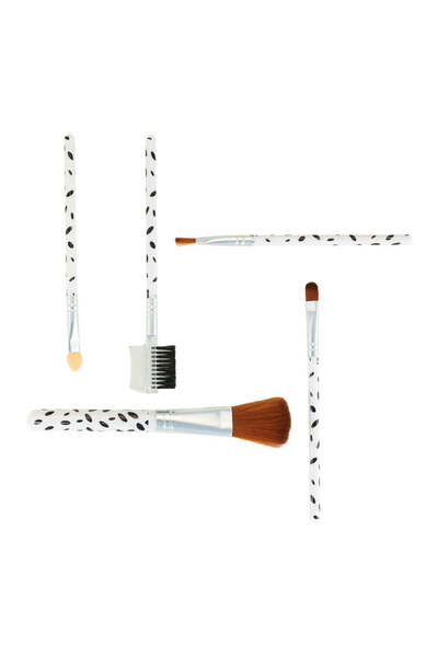 Oranjollie Set of 5 make-up brushes W506 Spots - multicolor, Not dangerous