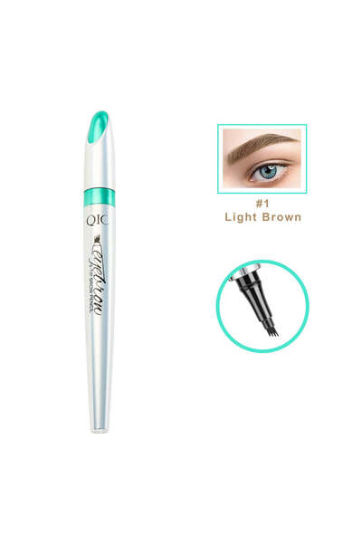 Oranjollie Creion sprancene cu efect microblading 01 Light brown - brown, Nu este periculos