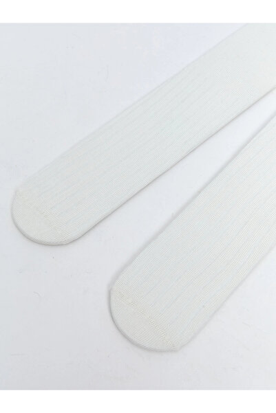 LC Waikiki LCW baby Ekru Basic Kız Bebek Külotlu Çorap 2'li