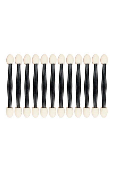 Oranjollie Black eyeshadow applicator Set of 12 pieces - black, Not dangerous