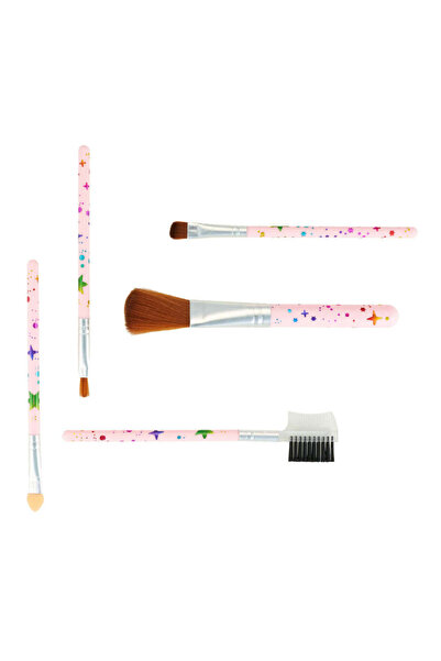 Oranjollie Set of 5 make-up brushes W506 Stars - multicolor, Not dangerous