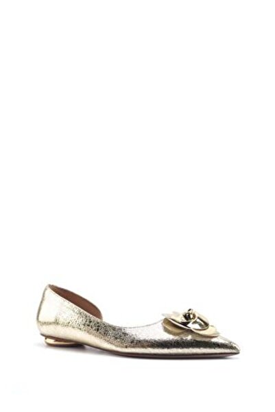 Nine West Liliana 5Fx Gold Women's Ballerinas