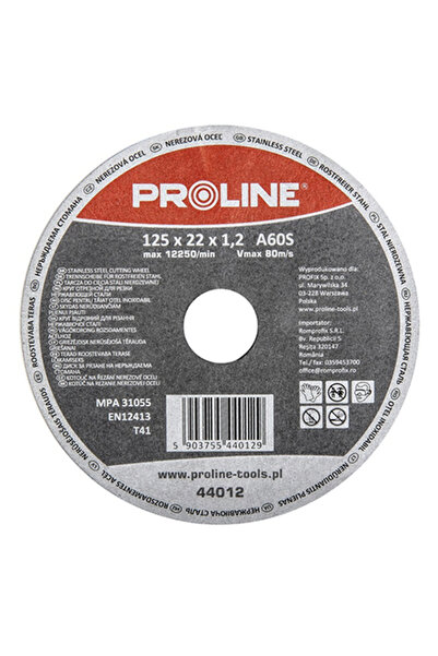 Proline DISC DEBITARE INOX 180X1.6MM / A36S