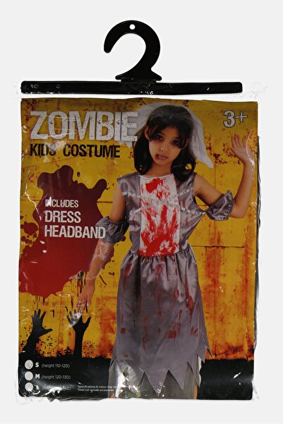 Chamdol Kids Girl Zombie Costume, Grey