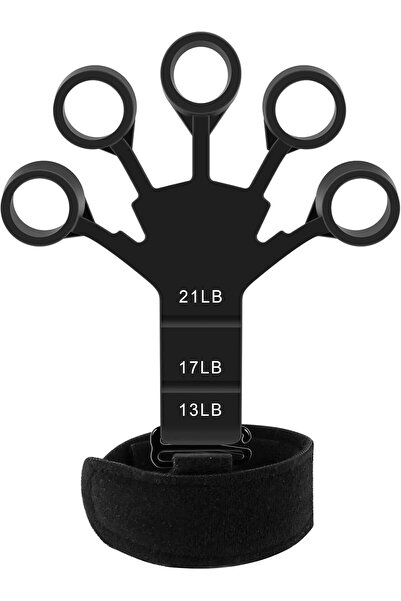 Roomlyne مقوي الأصابع 13/17/21LB، جهاز تمرين الأصابع من السيليكون، شريط مقاومة الأصابع المحمول، آمن على الجيتار