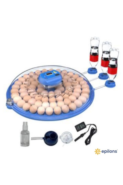 soonaksesuar 80/240 Capacity Double Trolley Incubator for Goose Duck Chicken Quail Birds