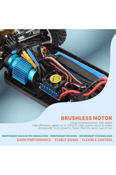 Generic MZtoyz WLtoy 124007 RC Racing Car, 1:12 Scale, Electric 4WD, 75km/h, Multicolour