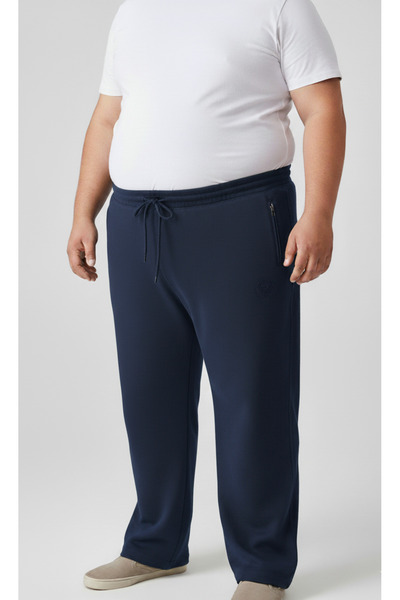 balkonda Pantaloni de sport pentru bărbați, mărime mare, cu buzunare, cu ferm...