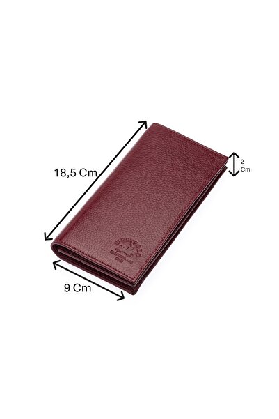 Westpolo Bol Kart Bölmeli Hakiki Deri Kağıt Para ve Telefon Bölmeli Uzun Unis...