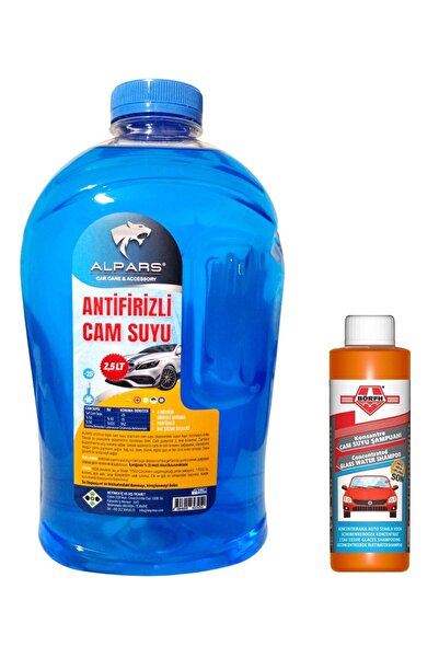 ALPARS Oto Cam Suyu 2,5 Lt Antifrizli Cam Suyu - 25 Derece- Önleyici Kokulu C...