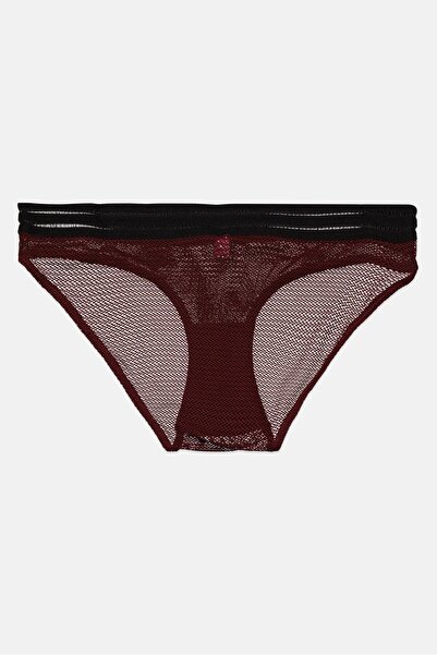 Vince Camuto سراويل داخلية نسائية بفتحة للإغلاق، لون عنابي/أسود