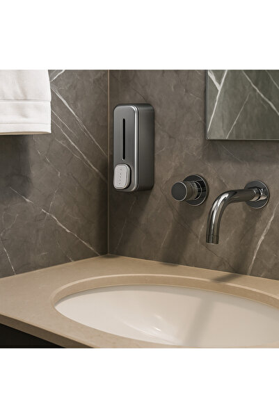 qwell موزع صابون - "Clean Touch" سعة 350 مل (فضي)