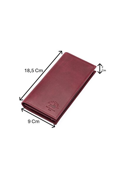 Westpolo Bol Kart Bölmeli Hakiki Eskitme Deri Kağıt Para ve Telefon Bölmeli U...