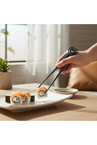 Handmade Easy Chopsticks 2`li set – Kolay Yemek Yardımcısı, Tekrar Kullanılab...