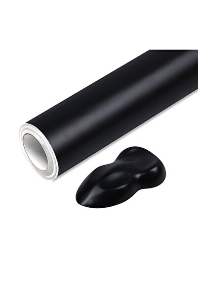 LinePartsBim Kit folie autoadezivă neagră mată 300x30cm, rolă pentru ornament...