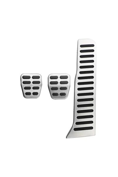 LinePartsBim Set 4 Ornamente Pedale Inox Cutie Manuala compatibile cu Volkswagen Passat CC, B6,B7,Skoda Superb 2