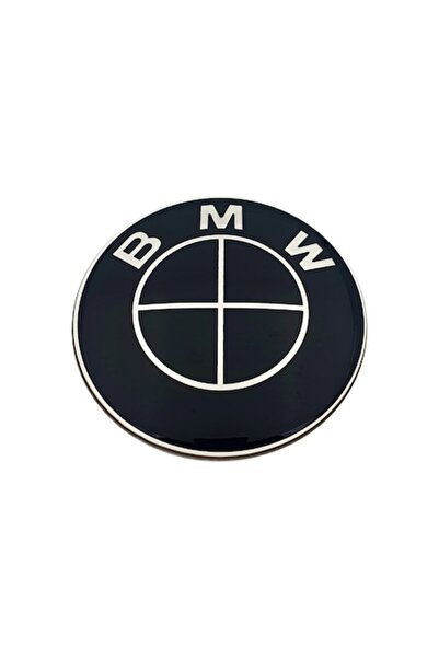 LinePartsBim BMW Hood/Trunk Emblem 74MM, Full Black