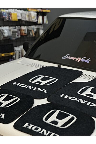 SZR GARAJ HONDA DEKORATİF OTO HALI PASPAS TAKIMI SİYAH