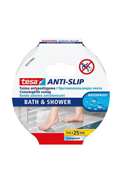 Tesa Stair Anti-Slip Tape (Anti-Slip Tape for Bathroom) 25mm X 5Mt Wet Floor ...