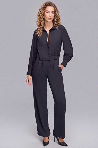 Naramaxx Uzun Kollu Siyah Tulum