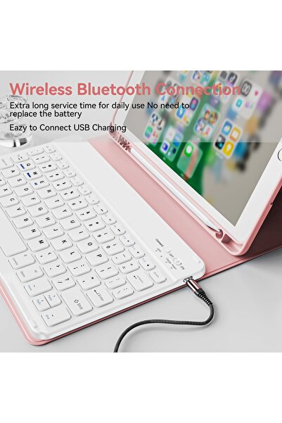 HYX Keyboard Case for iPad 9th/8th/7th Generation (10.2 Inch, 2021/2020/2019), Smart Magnetic