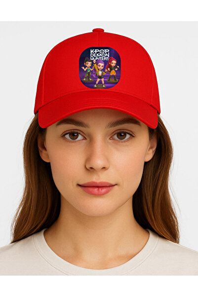 lovver Кпоп дизайн, памук, не се поти, зимна червена шапка-качулка