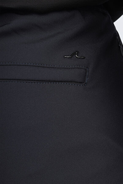 PAUL&SHARK Men's Regular Fit Regular Waist Straight Leg Navy Blue Trousers 15314091-050