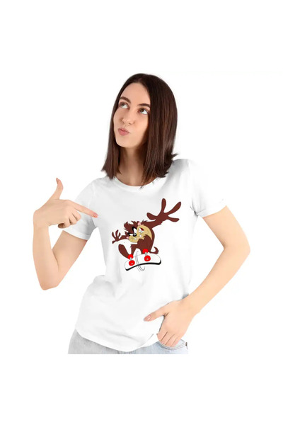 OEM Tricou Femei Taz Skateboard Diavol Tasmanian