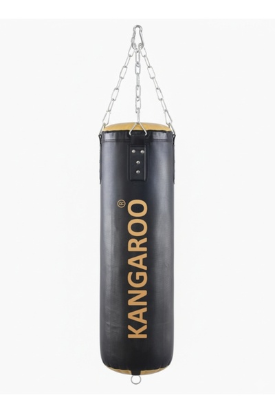 KANGAROO كيس ملاكمة او حقيبة الملاكمة من الجلد والقماش فائق الآداء معبأة بحشوة مضغوطة واحترافية وزن 16 كيلو