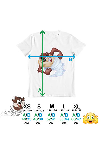 OEM Tricou Copii Fete Taz Tornada Diavol Tasmanian