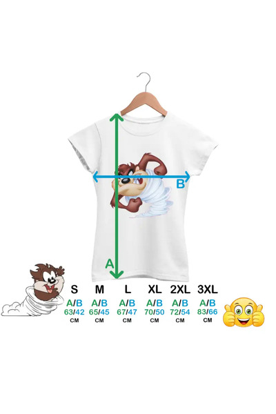 OEM Tricou Femei Taz Tornada Diavol Tasmanian
