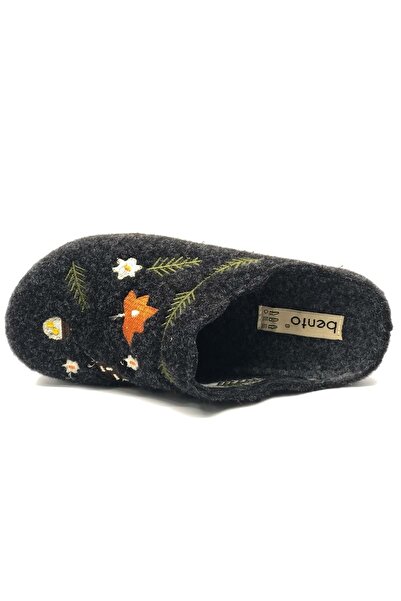 Kocamanlar Ayakkabı Bento K-9561 Home Slippers Orthopedic Women's Slippers Black