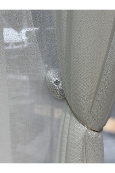 Fon Dünyası Magnetic Silver Curtain Buckle - Magnetic Curtain Holder (2 Pieces)