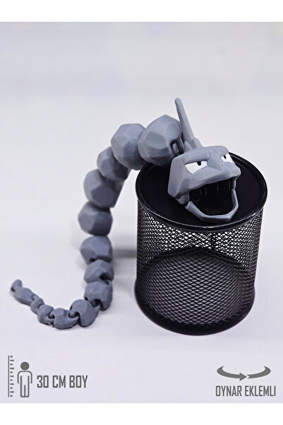 Suelo Butik DEV BOY! Pokemon Onix Figürü Tüm Eklemleri Hareketli Pokemon Karakter Figür Oyuncakları 32,5 Cm