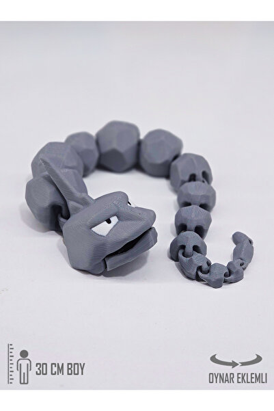 Suelo Butik DEV BOY! Pokemon Onix Figürü Tüm Eklemleri Hareketli Pokemon Karakter Figür Oyuncakları 32,5 Cm