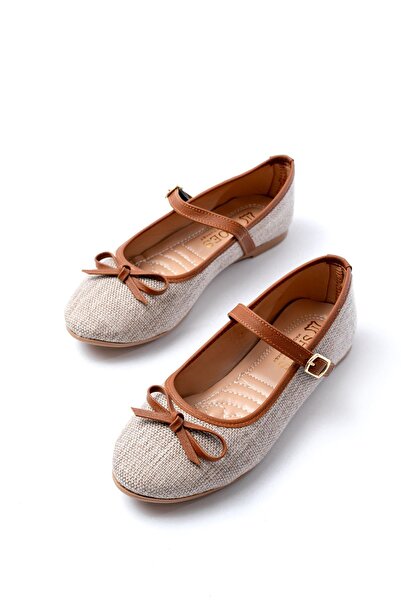 Budi 6321 Mink Daily Helmet Ballerinas with Buckle