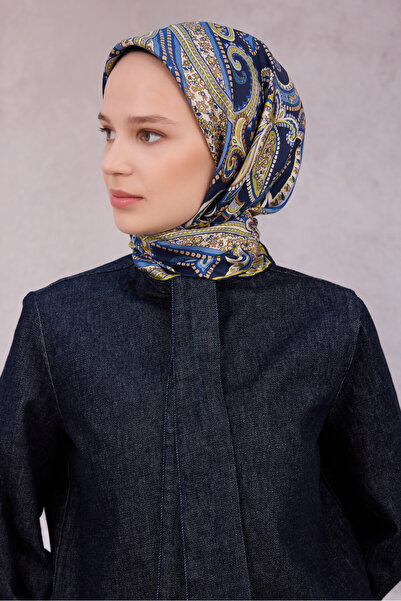 Belli Flower Pattern Silk Twill Scarf 4210D01 88