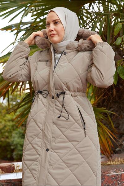 TRENDTESETTÜR Women's Mink Puffer Coat t 4007