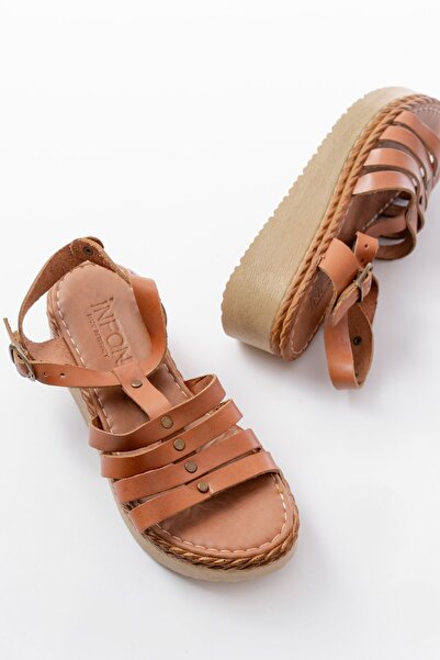 Budi 730-142 Tan Genuine Leather Orthopedic Sole Women's Sandals